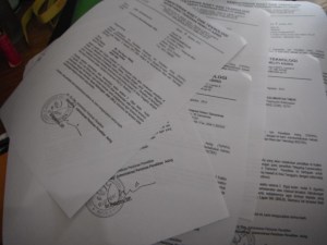 copies of my pile of RISTEK letters