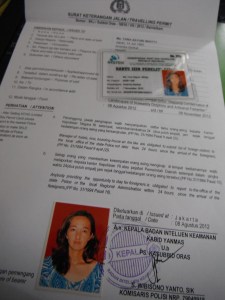 research permit and travel letter. i feel so official.