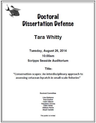 Whitty Defense Announcement